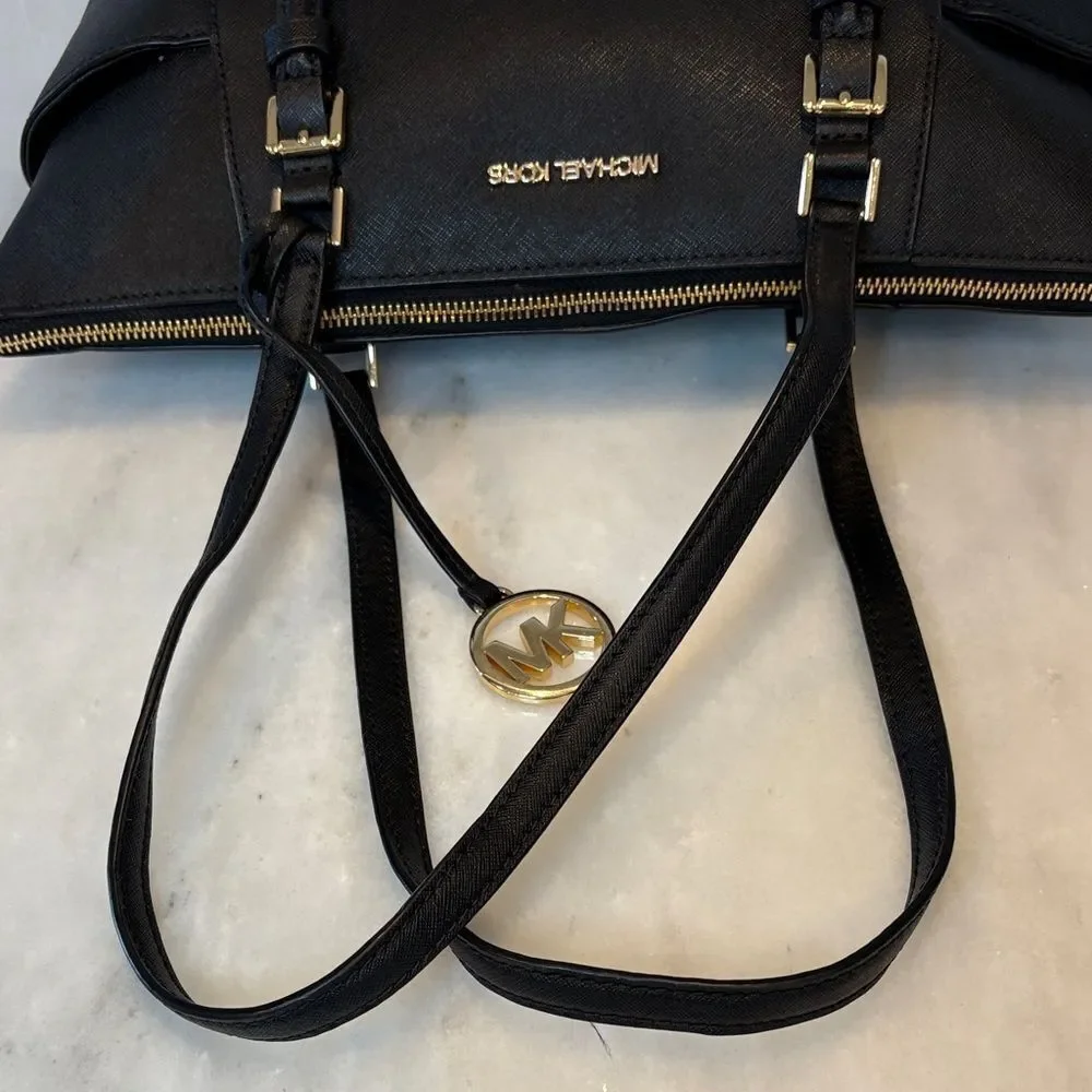 Michael Kors Bag Purse Handbag Leather Pocketbook Jet Set Saffiano Tote Bag
